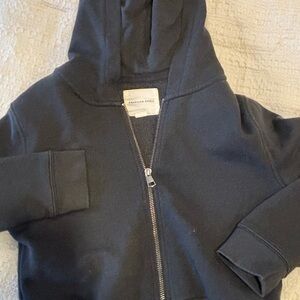 American Eagle Charcoal Zip-Up Jacket